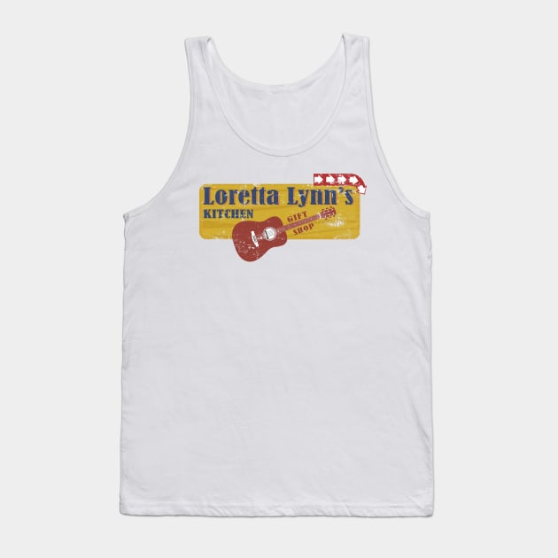 Loretta Lynn Vintage Kitchen Shop Tank Top by sanantaretro